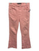 Veronica Beard Jeans Size 29 Pink Cotton Flare Hem Zip Fly High Rise Jeans Pink / 29