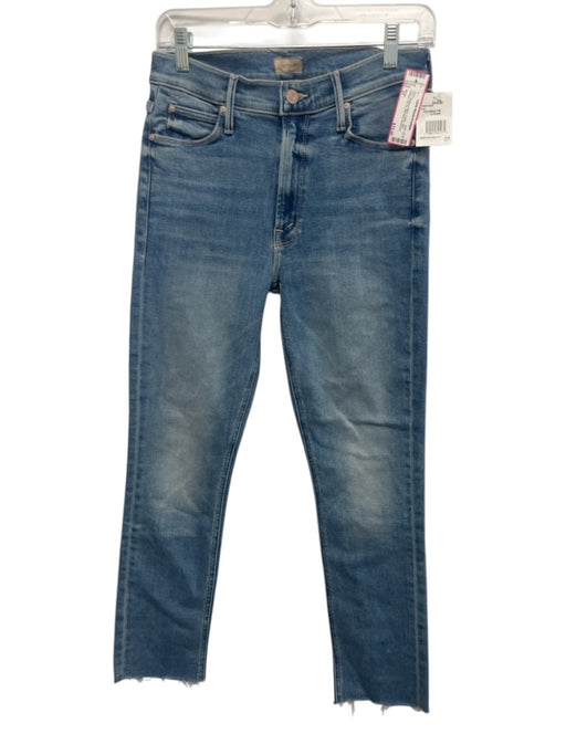 Mother Size 27 Medium Wash Cotton Slim Straight Zip Fly Mid Rise Jeans Medium Wash / 27