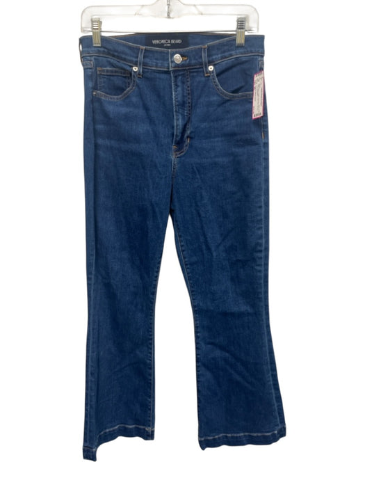 Veronica Beard Jeans Size 29 Dark Wash Cotton High Rise Zip Fly Flare Jeans Dark Wash / 29