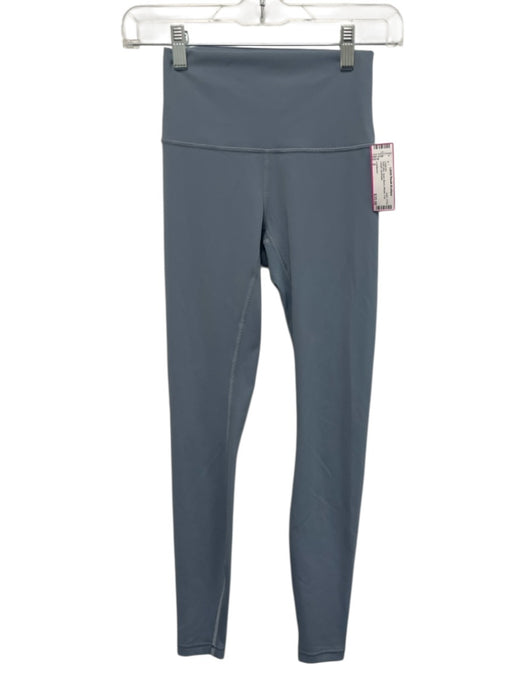 Lululemon Size 2 Slate Blue Nylon Blend Athletic Full Length Leggings Slate Blue / 2