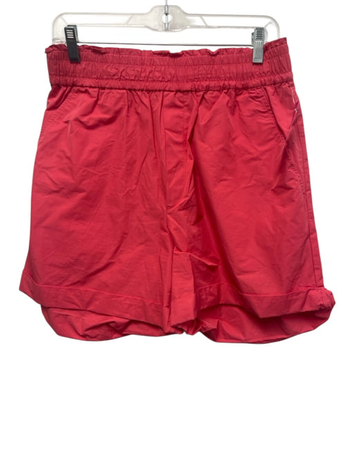 A.L.C. Size M Salmon Pink Polyester & Cotton Elastic Waist High Waist Shorts Salmon Pink / M