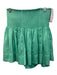 Koch Size S Green Polyester Smocked Waist Band Shine Shorts Green / S
