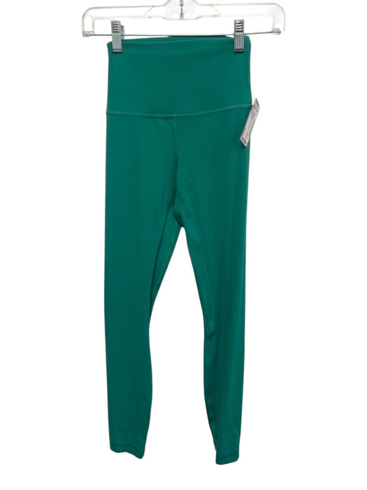 Lululemon Size 2 Green Nylon Blend Athletic Full Length Leggings Green / 2
