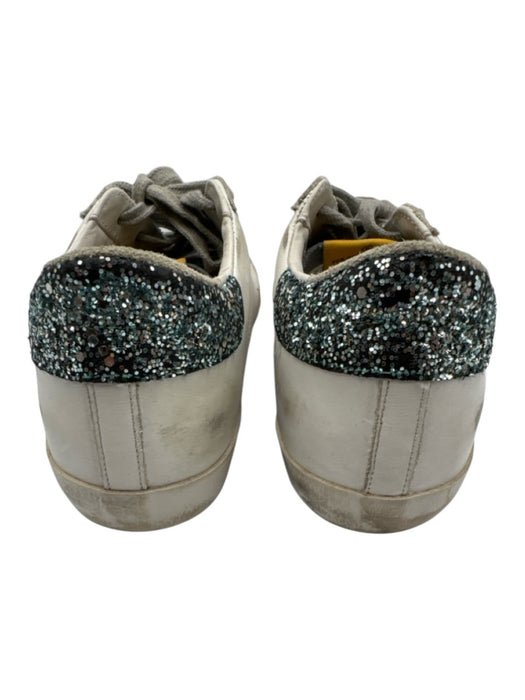 Golden Goose Shoe Size 37 White, Gray, Pink Leather Fabric Block Sneakers White, Gray, Pink / 37