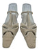 Cult Gaia Shoe Size 37 Beige Raffia Flat Woven Pointed Square Toe Sandals Beige / 37