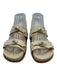Alexandre Birman Shoe Size 37 Butter Cream Leather Bow detail Flat Sandals Butter Cream / 37
