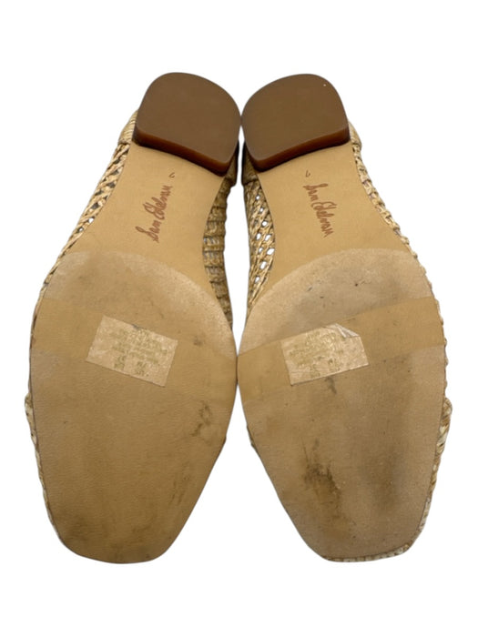 Sam Edelman Shoe Size 7 Beige Synthetic Woven Slip On Sandals Beige / 7