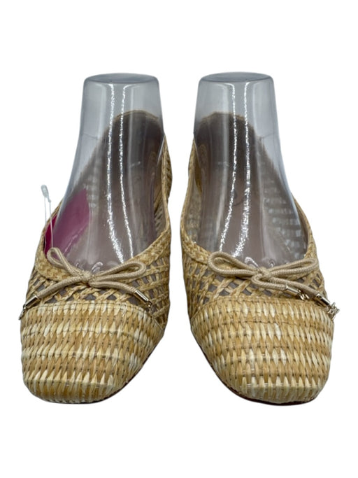 Sam Edelman Shoe Size 7 Beige Synthetic Woven Slip On Sandals Beige / 7