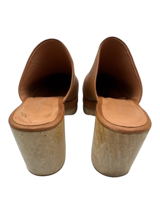Rachel Comey Shoe Size 7 Brown Leather & Wood Mule Block Heel Sandals Brown / 7