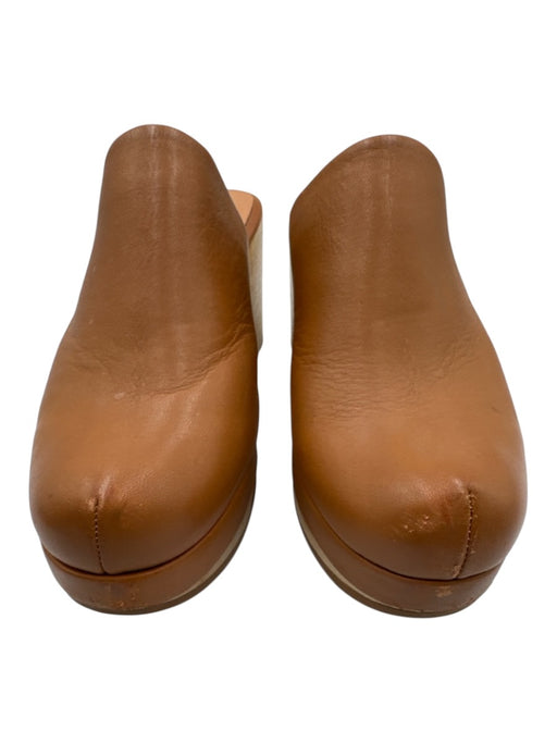 Rachel Comey Shoe Size 7 Brown Leather & Wood Mule Block Heel Sandals Brown / 7