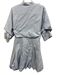 Simkhai Size 10 Light Blue Cotton & Polyester Short Puff Sleeve 1/2 Button Dress Light Blue / 10