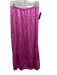 Vince Size M Purple Pink Viscose & Lenzing Satin Pleated Midi Skirt Purple Pink / M