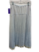 Vince Size M Light Blue Polyester Pleated Elastic Waist Leg Slit Midi Skirt Light Blue / M