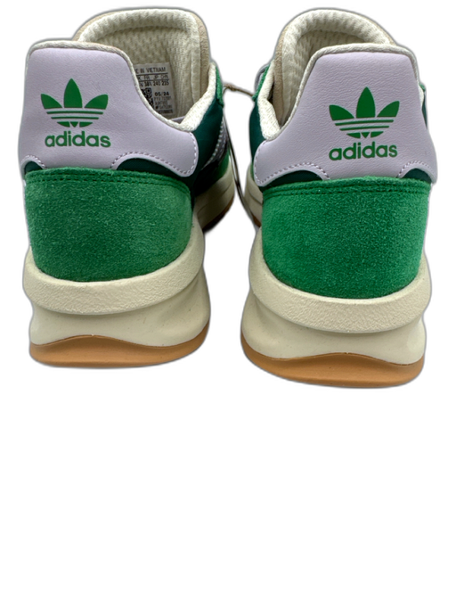 Adidas Shoe Size 7 Green, Purple, Beige Suede Color Block Low Top Retro Sneakers Green, Purple, Beige / 7