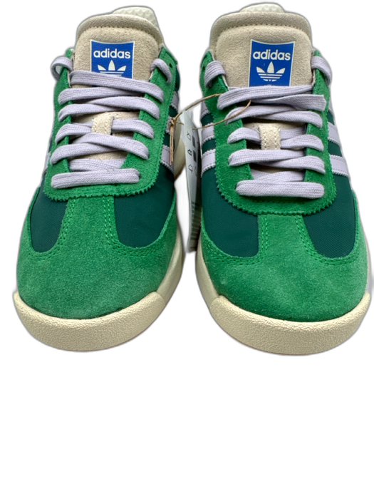 Adidas Shoe Size 7 Green, Purple, Beige Suede Color Block Low Top Retro Sneakers Green, Purple, Beige / 7