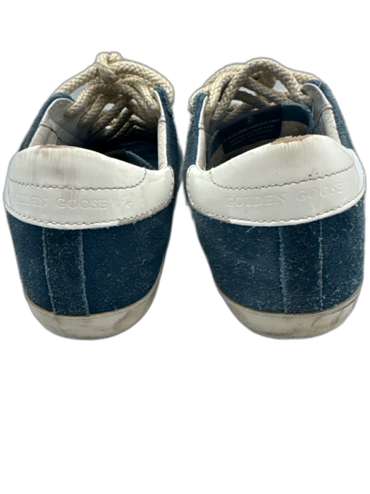 Golden Goose Shoe Size 37 Blue & Pink Suede Rope Laces Star Superstar Sneakers Blue & Pink / 37