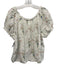 Doen Size M White & Multi Cotton Floral Lace Trim Short Puff Sleeve Top White & Multi / M