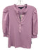 Veronica Beard Jeans Size M Light Purple Pima Cotton Blend Rib Knit Top Light Purple / M