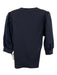 Veronica Beard Size M Navy Blue Pima Cotton Blend 3/4 Puff Sleeve Rib Knit Top Navy Blue / M