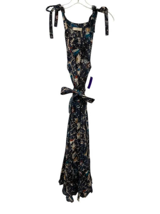Ulla Johnson Size M / 8 navy blue & multi Cotton & Viscose Abstract Print Dress navy blue & multi / M / 8