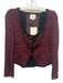 Reformation Size 2 Red & Black Lenzing Blend Wide Neck Printed Long Sleeve Top Red & Black / 2