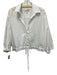 Cara Cara Size M White Cotton Blend V Neck Button Front Long Sleeve Top White / M