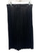 Milly Size 10 Black PU Leather Zip Close Pleated Skirt Black / 10