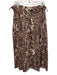 Ulla Johnson Size 10 Brown & White Cotton Blend Floral Pleated Skirt Brown & White / 10