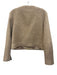 J Crew Collection Size 10 Beige Brown Wool Blend Snap Button Front Crop Jacket Beige Brown / 10