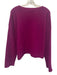 La Ligne Size L Fuchsia Purple Cashmere Ribbed Knit Long Sleeve Pullover Sweater Fuchsia Purple / L