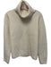 Banana Republic Size M Cream White Cashmere Ribbed Knit Turtleneck Sweater Cream White / M