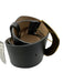 B-Low The Belt Black & Gold Tone Leather Oversized Buckle Wide Belts Black & Gold Tone / M