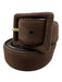 J. Crew Brown Leather Suede Square Buckle Rectangle Buckle Belts Brown / M