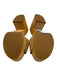 Veronica Beard Shoe Size 7 Yellow Beige Leather Upper Suede Mule Slide Sandals Yellow Beige / 7