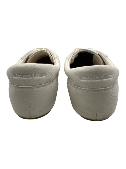 Veronica Beard Shoe Size 7 Cream White Leather Upper T Toe Slim Fit Sneakers Cream White / 7