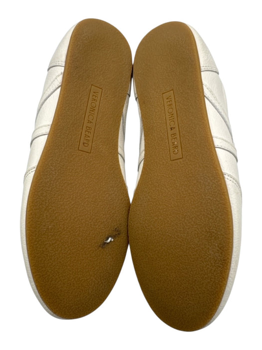 Veronica Beard Shoe Size 7 Cream White Leather Upper T Toe Slim Fit Sneakers Cream White / 7