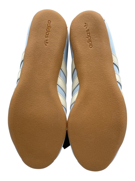 Adidas Shoe Size 7 Light Blue & Cream textile upper Elastic Laces Sneakers Light Blue & Cream / 7
