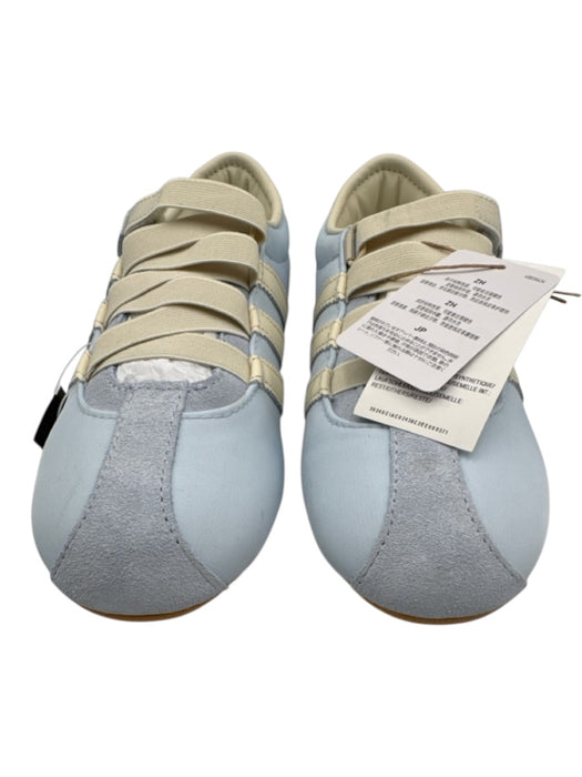 Adidas Shoe Size 7 Light Blue & Cream textile upper Elastic Laces Sneakers Light Blue & Cream / 7