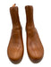 Loeffler Randall Shoe Size 7.5 Tan Brown Leather Upper Wood platform Boots Tan Brown / 7.5