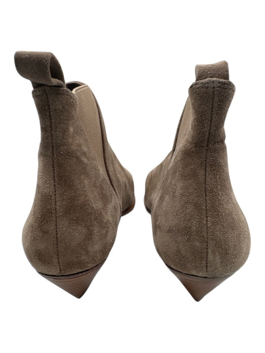 Diane Von Furstenberg Shoe Size 7 Taupe Gray Leather Upper Suede Low Ankle Boots Taupe Gray / 7