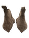 Diane Von Furstenberg Shoe Size 7 Taupe Gray Leather Upper Suede Low Ankle Boots Taupe Gray / 7