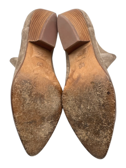 Diane Von Furstenberg Shoe Size 7 Taupe Gray Leather Upper Suede Low Ankle Boots Taupe Gray / 7
