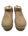 Ugg Shoe Size 7 Beige Leather Upper Suede Shearling Lined Platform Boots Beige / 7