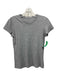 Vince Size XS Gray Pima Cotton Round Neck Heathered Cap Sleeve T Shirt Top Gray / XS