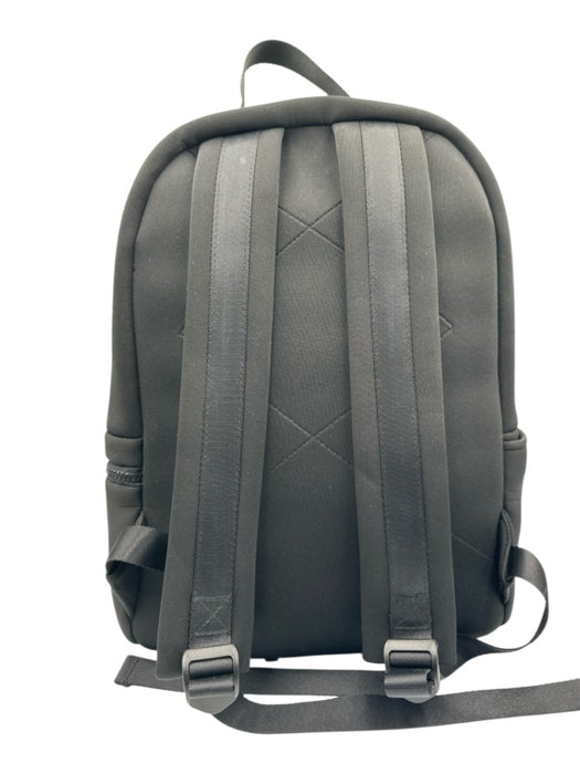 Alo Black Zip Close Logo Drawstring Large Backpack Black