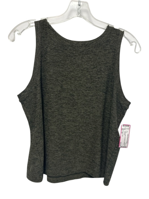 Beyond Yoga Size XS Green & Black Sleeveless Heathered Top Green & Black / XS