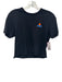 Aviator Nation Size XS Black Cotton Short Sleeve Distressed Embroidered Top Black / XS