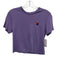 Aviator Nation Size XS Purple Cotton Short Sleeve Distressed Embroidered Top Purple / XS