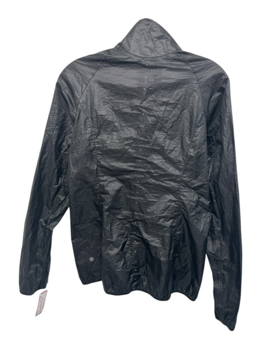 Lululemon Size 4 Black Polyester Long Sleeve Quarter Zip Zip Pocket Jacket Black / 4