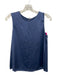 Beautiful People Size P Blue Silk Sleeveless Tie Back Pintuck Tank Top Blue / P